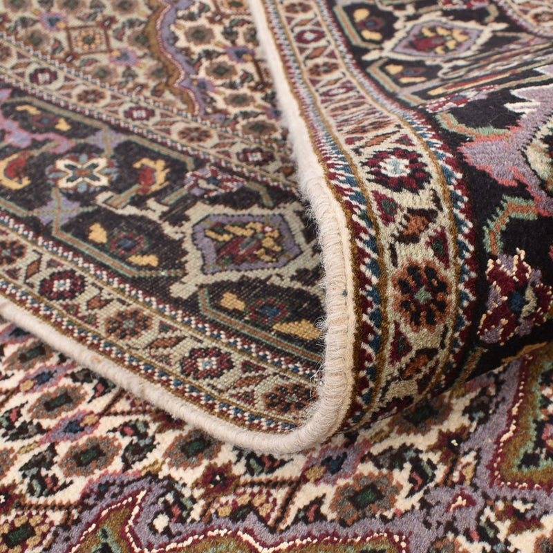 Täbriz - 40 Raj Teppich 204x204cm - Perserteppich - braun