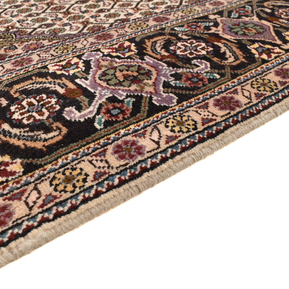 Täbriz - 40 Raj Teppich 200x212cm - Perserteppich - braun