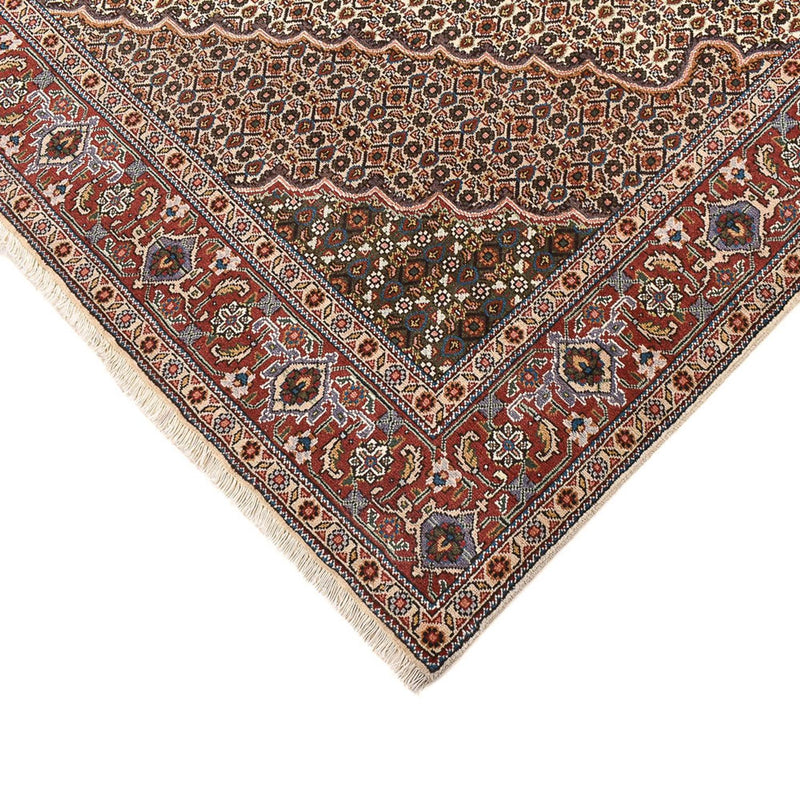 Täbriz - 40 Raj Teppich 196x204cm - Perserteppich - braun