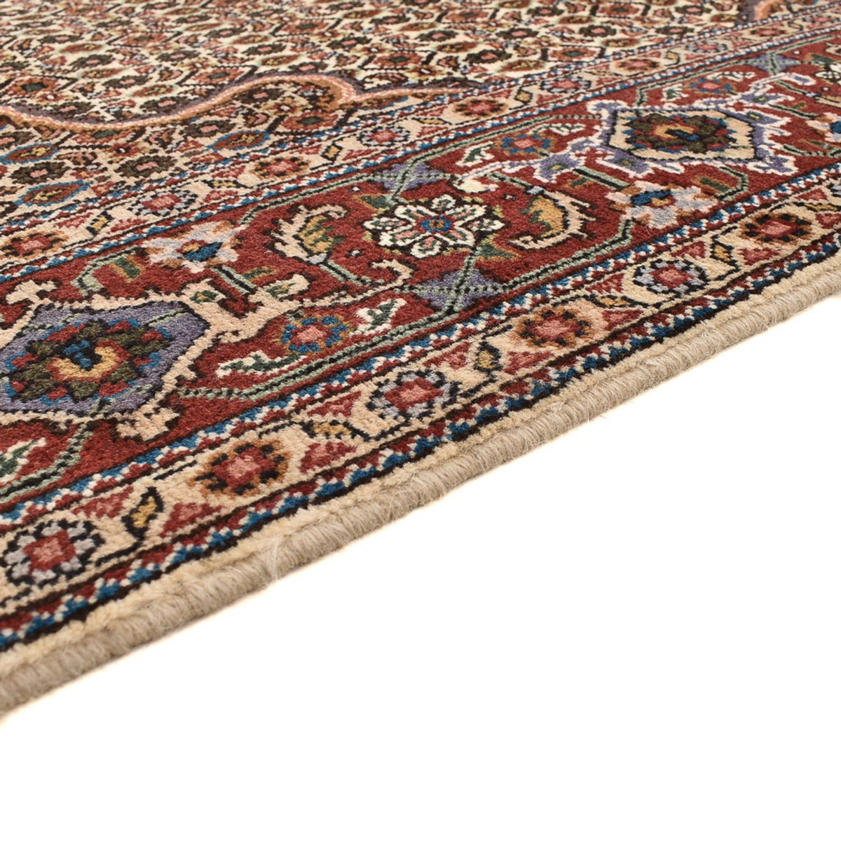Täbriz - 40 Raj Teppich 196x204cm - Perserteppich - braun