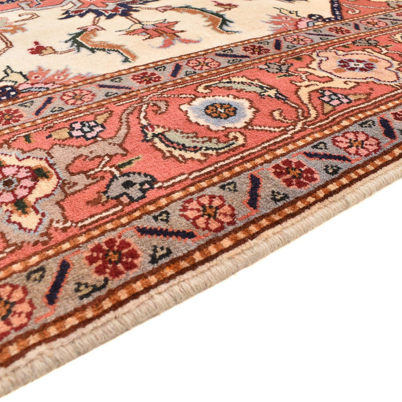Täbriz - 40 Raj Teppich 200x205cm - Perserteppich - creme