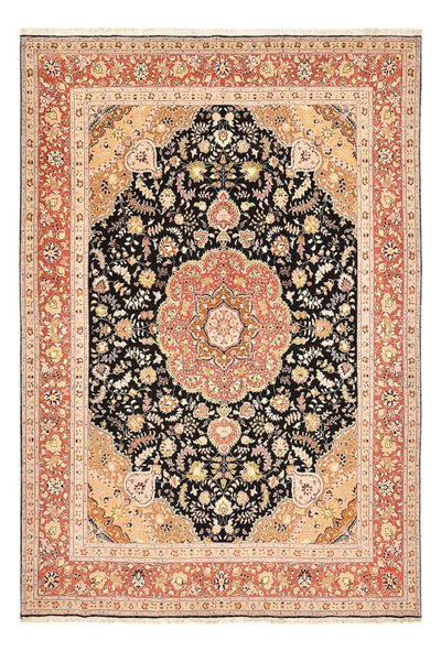 Täbriz - 40 Raj Teppich 248x357cm - Perserteppich - dunkelblau
