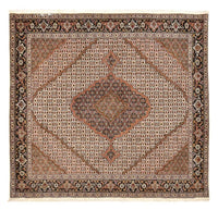 Täbriz - 40 Raj Teppich 202x206cm - Perserteppich - hellbraun – product image