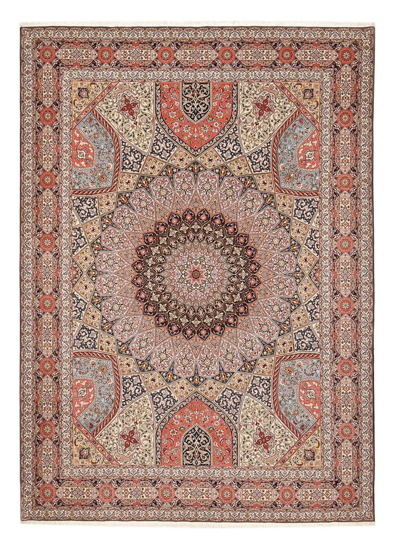 Täbriz - 50 Raj Teppich 305x413cm - Perserteppich - terrakotta