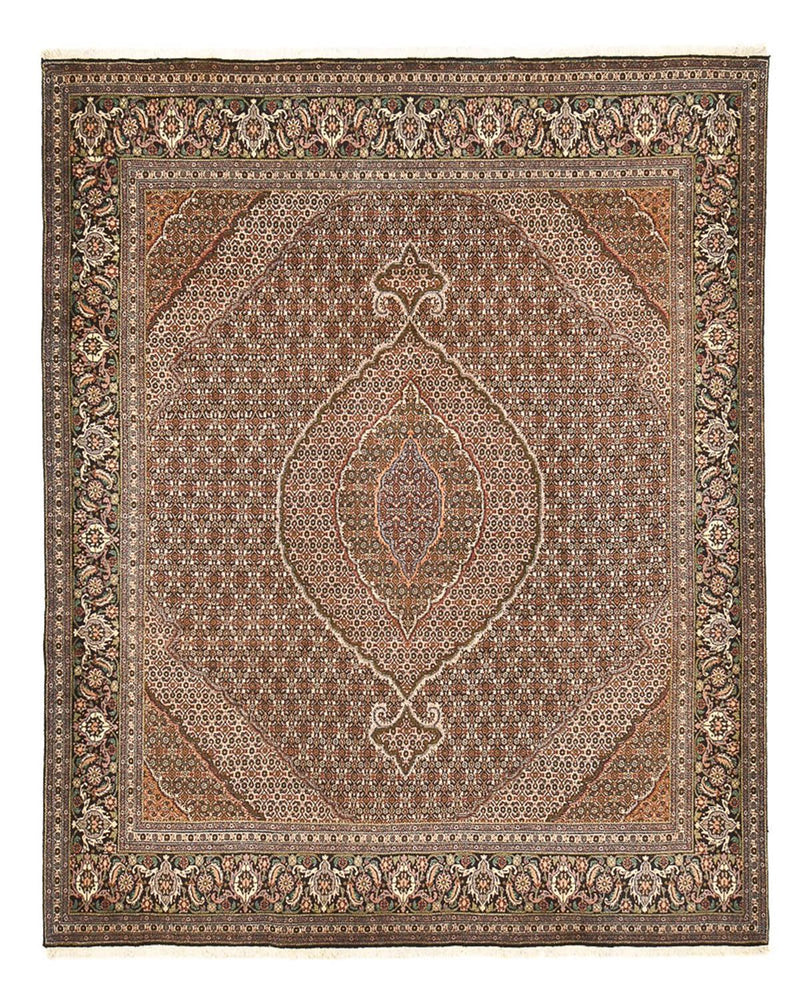 Täbriz - 40 Raj Teppich 250x305cm - Perserteppich - braun