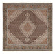 Täbriz - 40 Raj Teppich 205x207cm - Perserteppich - braun