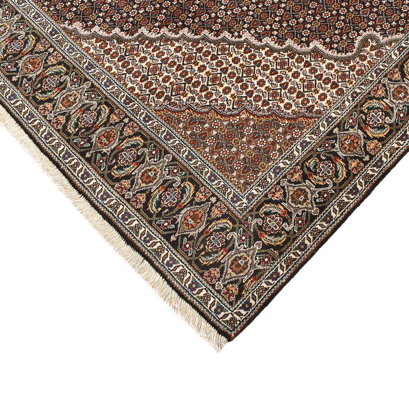 Täbriz - 40 Raj Teppich 205x207cm - Perserteppich - braun
