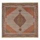 Täbriz - 40 Raj Teppich 200x203cm - Perserteppich - hellbraun