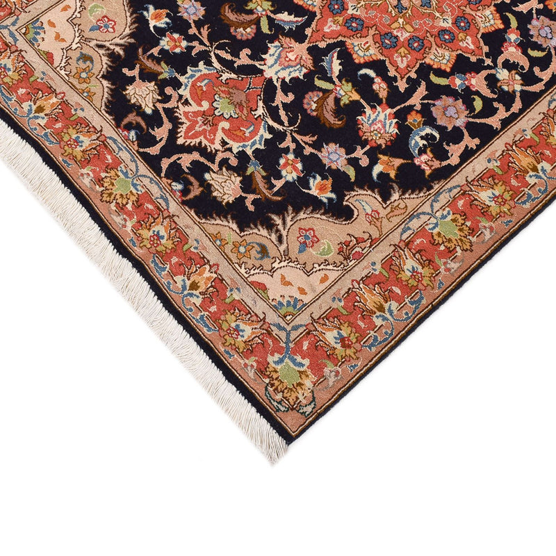 Täbriz - 50 Raj Teppich 75x380cm - Perserteppich - dunkelblau