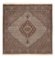 Täbriz - 40 Raj Teppich 202x205cm - Perserteppich - braun