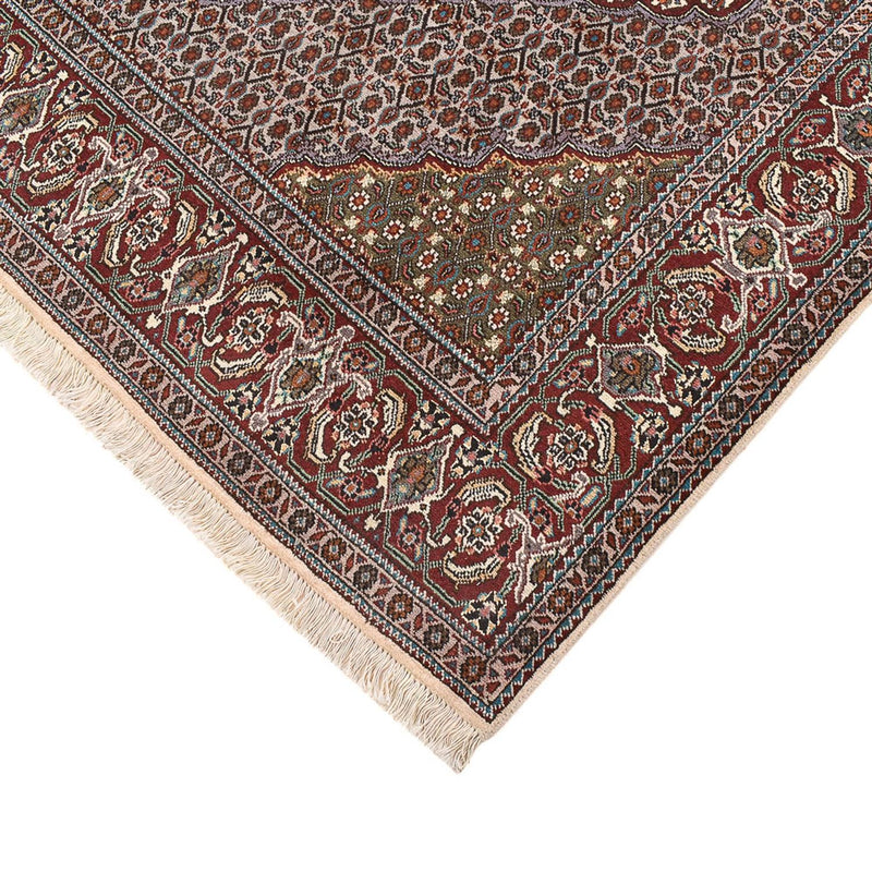 Täbriz - 40 Raj Teppich 202x205cm - Perserteppich - braun