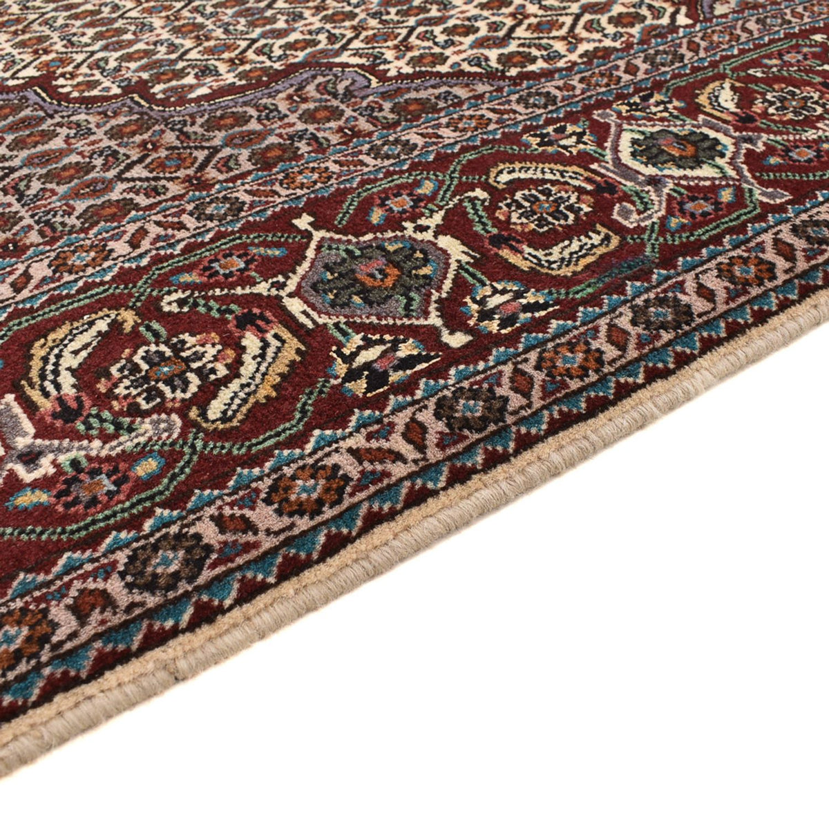 Täbriz - 40 Raj Teppich 202x205cm - Perserteppich - braun