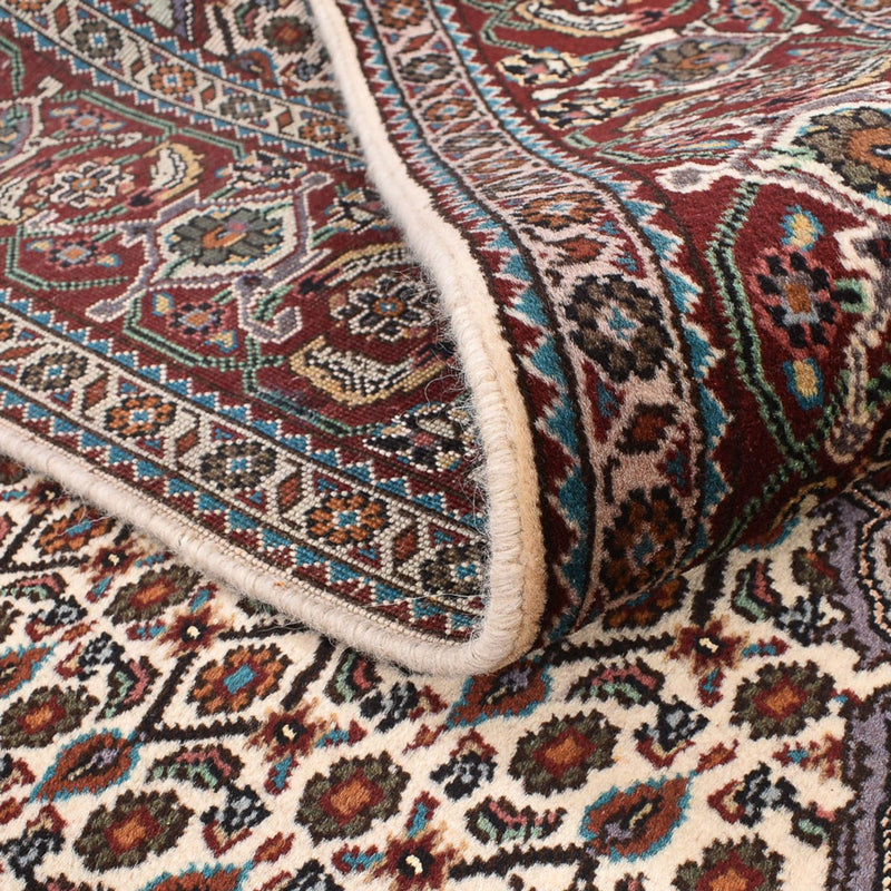 Täbriz - 40 Raj Teppich 202x205cm - Perserteppich - braun