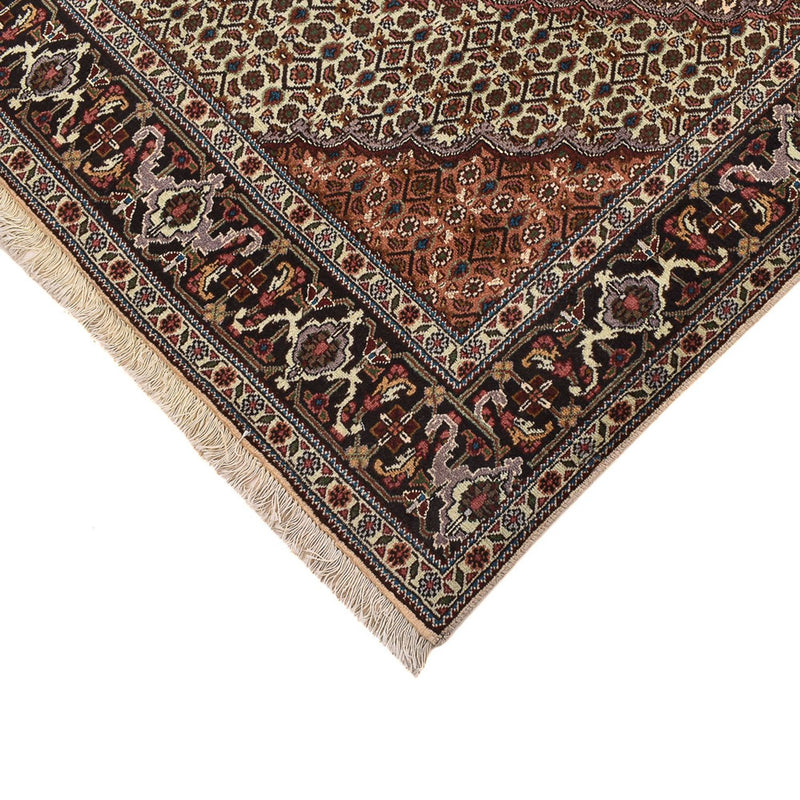 Täbriz - 40 Raj Teppich 200x208cm - Perserteppich - sand