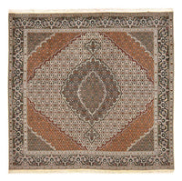 Täbriz - 40 Raj Teppich 202x206cm - Perserteppich - hellbraun – product image