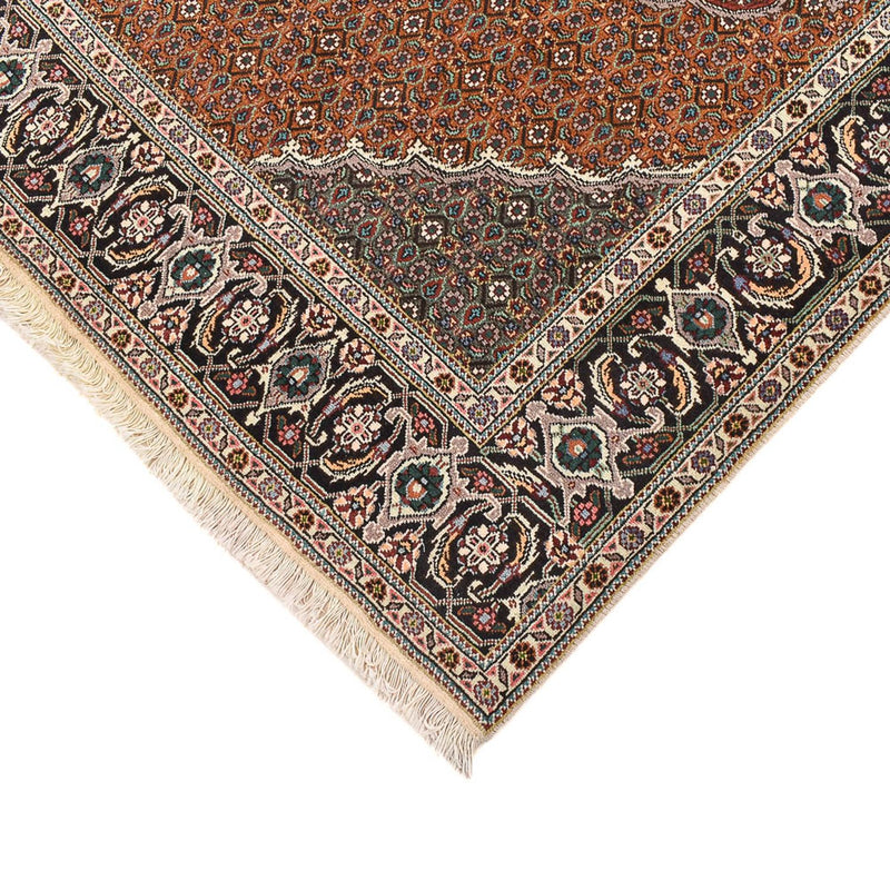 Täbriz - 40 Raj Teppich 202x206cm - Perserteppich - hellbraun