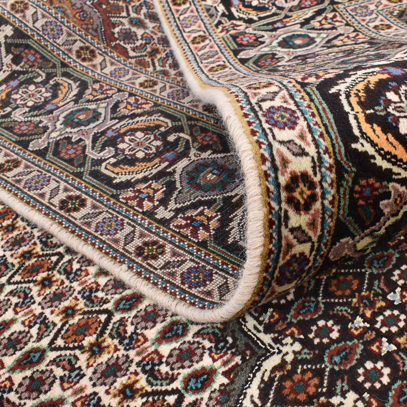 Täbriz - 40 Raj Teppich 202x206cm - Perserteppich - hellbraun