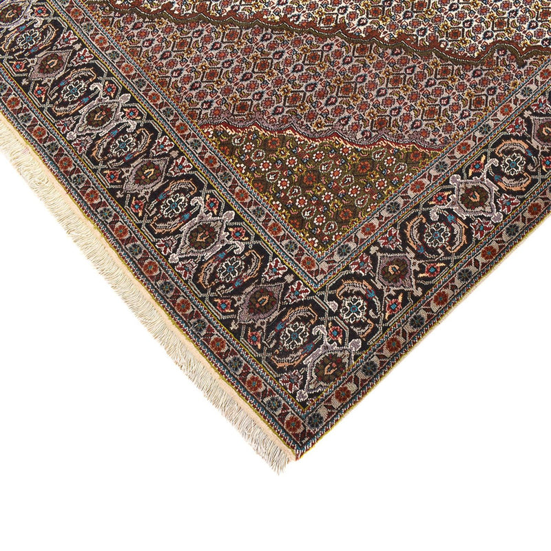 Täbriz - 40 Raj Teppich 200x203cm - Perserteppich - braun