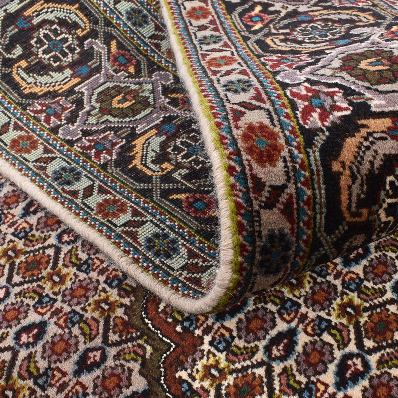 Täbriz - 40 Raj Teppich 200x203cm - Perserteppich - braun