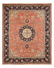Täbriz - 40 Raj Teppich 200x256cm - Perserteppich - hellrot
