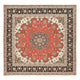 Täbriz - 40 Raj Teppich 200x204cm - Perserteppich - rot