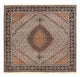 Täbriz - 40 Raj Teppich 201x201cm - Perserteppich - hellbraun