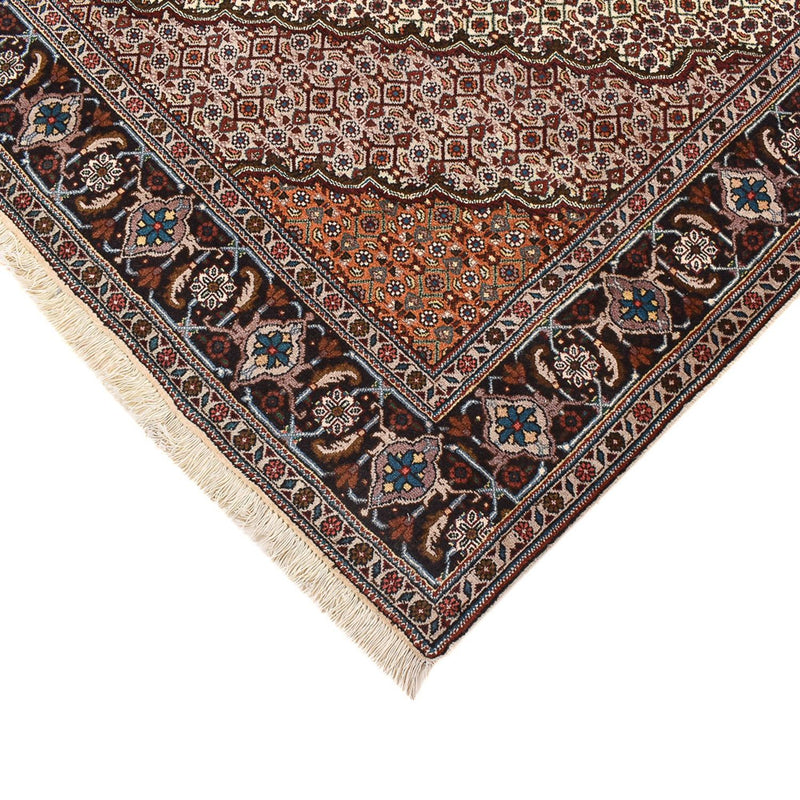 Täbriz - 40 Raj Teppich 201x201cm - Perserteppich - hellbraun