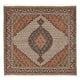 Täbriz - 40 Raj Teppich 198x199cm - Perserteppich - hellbraun