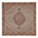 Täbriz - 40 Raj Teppich 204x205cm - Perserteppich - hellbraun