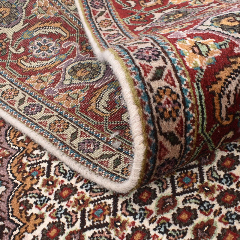 Täbriz - 40 Raj Teppich 204x205cm - Perserteppich - hellbraun