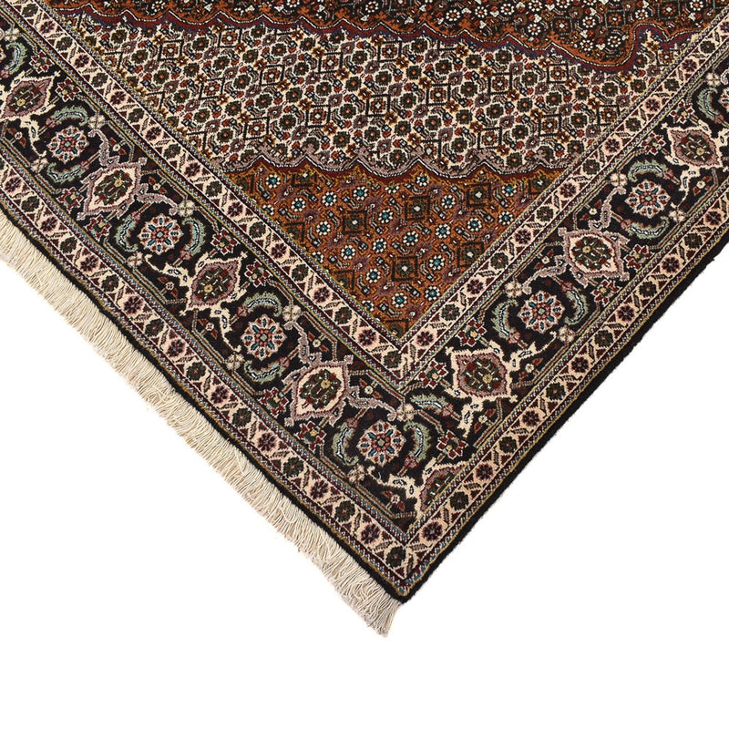 Täbriz - 40 Raj Teppich 203x203cm - Perserteppich - braun