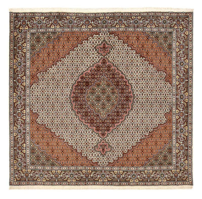 Täbriz - 40 Raj Teppich 199x203cm - Perserteppich - mehrfarbig