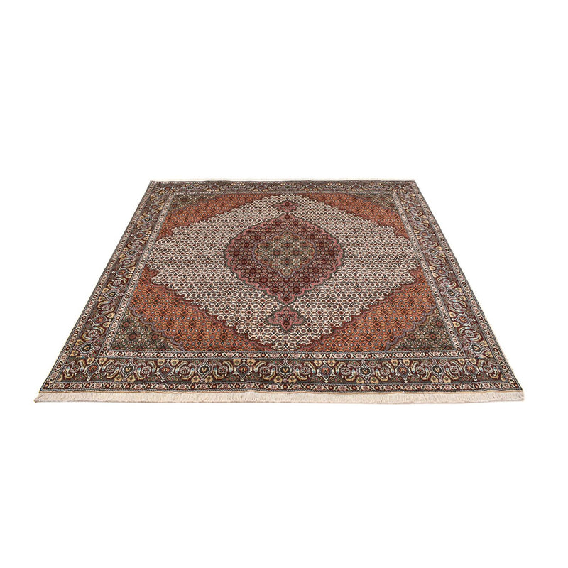 Täbriz - 40 Raj Teppich 199x203cm - Perserteppich - mehrfarbig