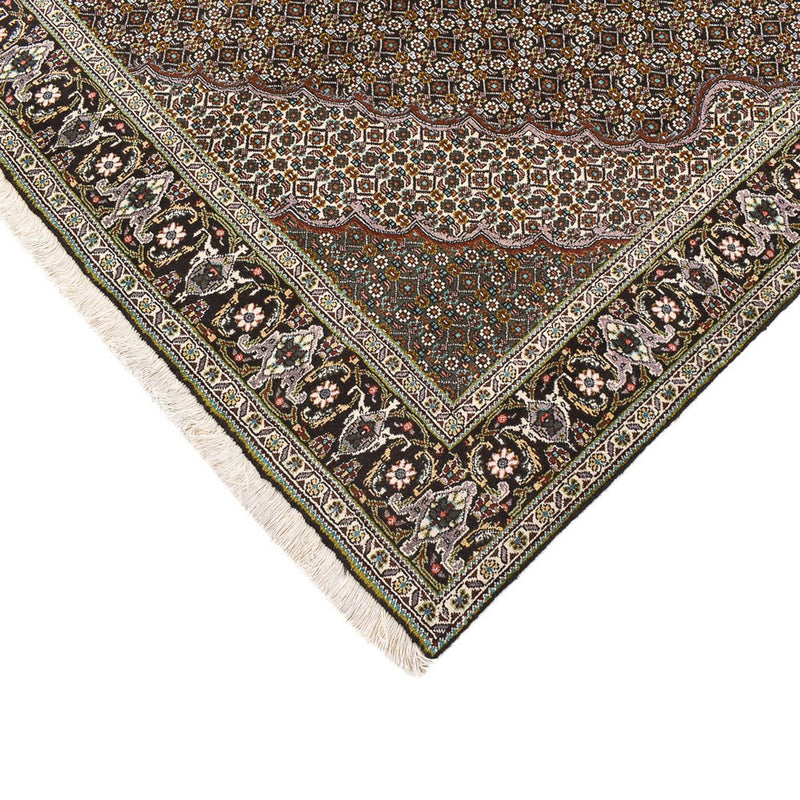Täbriz - 40 Raj Teppich 200x201cm - Perserteppich - braun