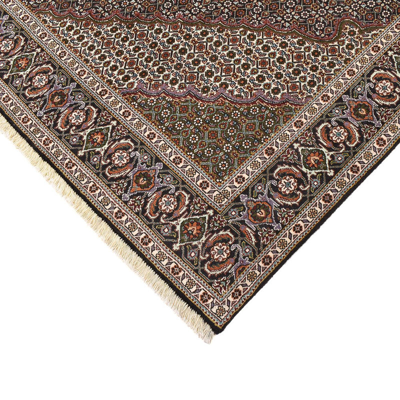 Täbriz - 40 Raj Teppich 197x200cm - Perserteppich - braun