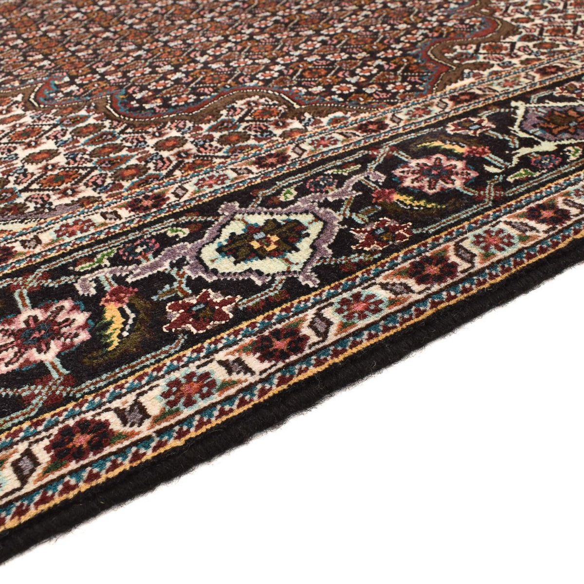 Täbriz - 40 Raj Teppich 200x206cm - Perserteppich - braun