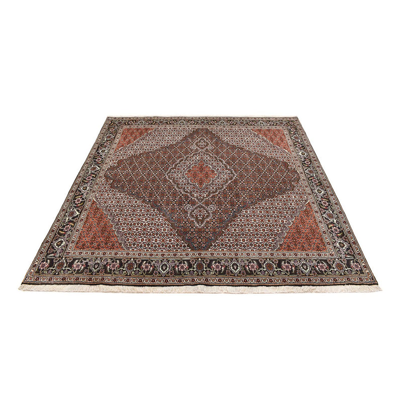 Täbriz - 40 Raj Teppich 200x206cm - Perserteppich - braun