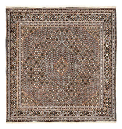 Täbriz - 40 Raj Teppich 198x212cm - Perserteppich - braun