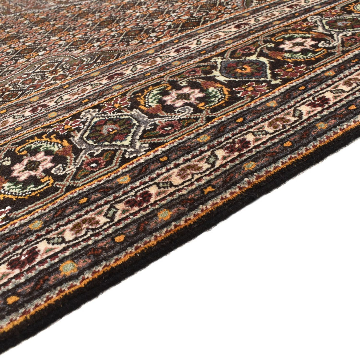 Täbriz - 40 Raj Teppich 198x212cm - Perserteppich - braun