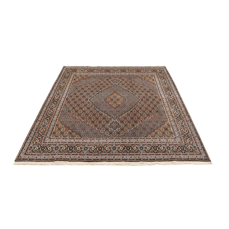 Täbriz - 40 Raj Teppich 198x212cm - Perserteppich - braun