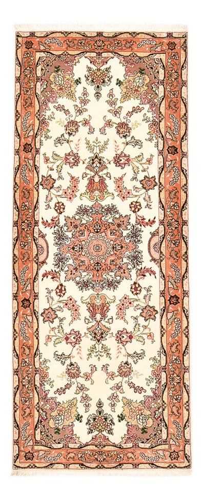 Täbriz - 50 Raj Teppich 81x204cm - Perserteppich - mehrfarbig