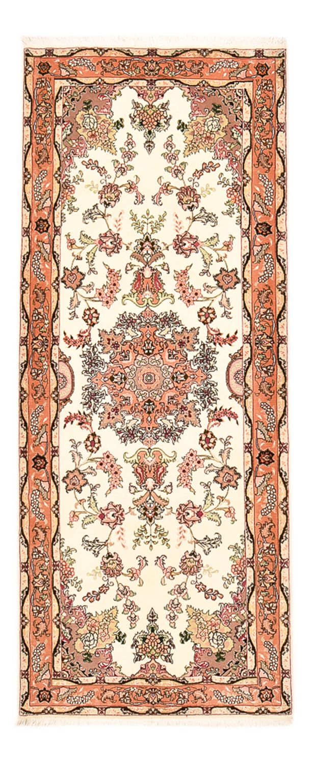 Täbriz - 50 Raj Teppich 81x204cm - Perserteppich - mehrfarbig