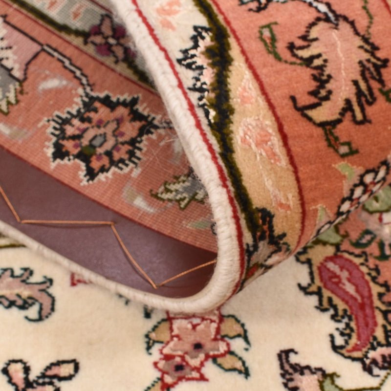 Täbriz - 50 Raj Teppich 81x204cm - Perserteppich - mehrfarbig