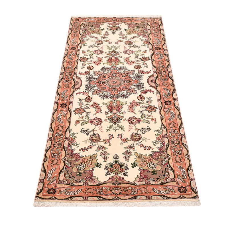 Täbriz - 50 Raj Teppich 81x204cm - Perserteppich - mehrfarbig
