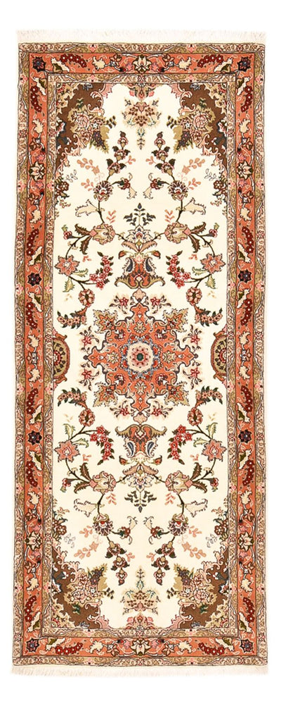 Täbriz - 50 Raj Teppich 82x205cm - Perserteppich - mehrfarbig