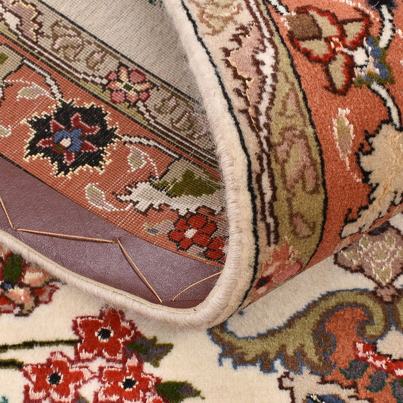 Täbriz - 50 Raj Teppich 82x205cm - Perserteppich - mehrfarbig