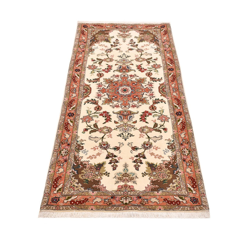 Täbriz - 50 Raj Teppich 82x205cm - Perserteppich - mehrfarbig