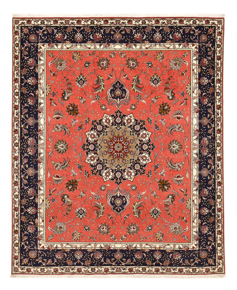 Täbriz - 50 Raj Teppich 245x300cm - Perserteppich - rot