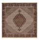 Täbriz - 40 Raj Teppich 200x201cm - Perserteppich - hellbraun