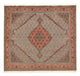 Täbriz - 40 Raj Teppich 196x204cm - Perserteppich - hellbraun